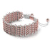 Baumfaultier-Glieder | Deluxe Kismet Armband | Weiß x Roségold